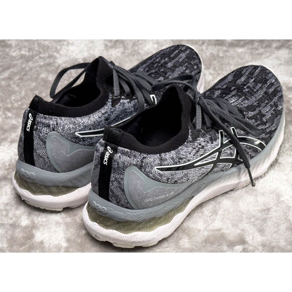 ASICS Gel Nimbus 23 Gray Black Knit Running Shoes Sneakers Womens Size 9.5 - Picture 9 of 16